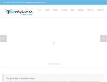 Tablet Screenshot of bodylinesdanceandfitness.com